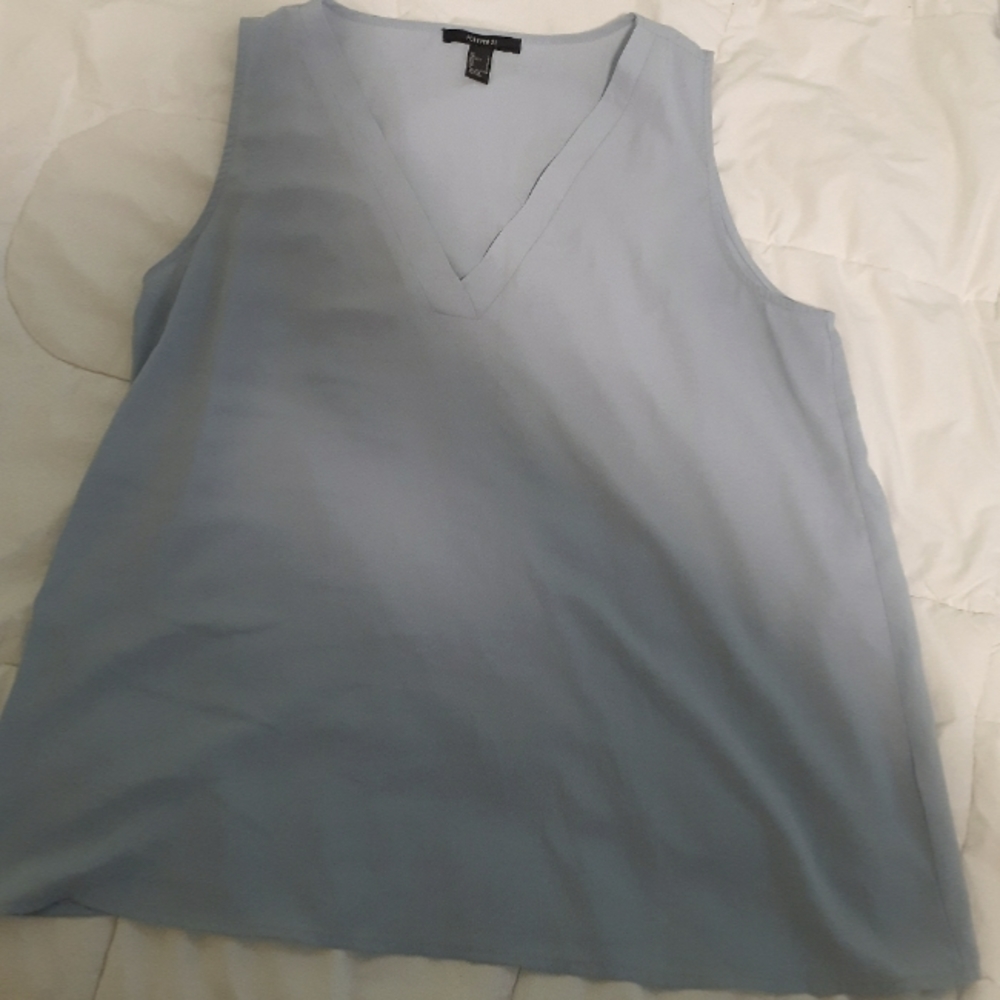 Light Blue Tank Blouse